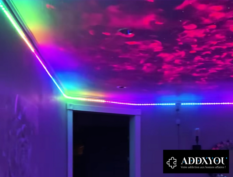 Addxlight guirlande Led 5 mètres ( 60 LED multi couleur ajustable au mètre )