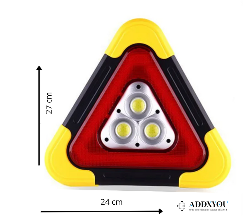 Triangle de Sécurité Routière Rechargeable