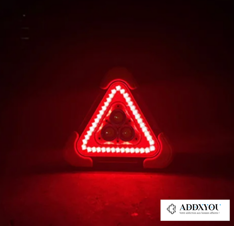 Triangle de Sécurité Routière Rechargeable