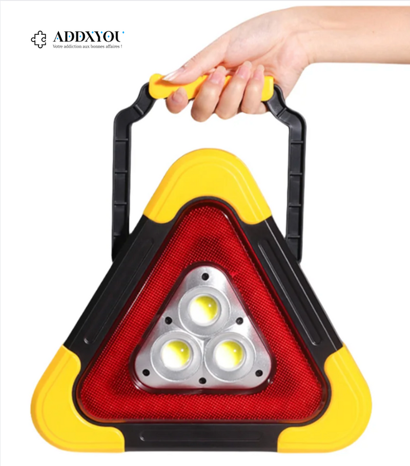 Triangle de Sécurité Routière Rechargeable